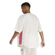 Baseballshirt mit Mesh - OWHITE/CRLI/PURRUB - Creme