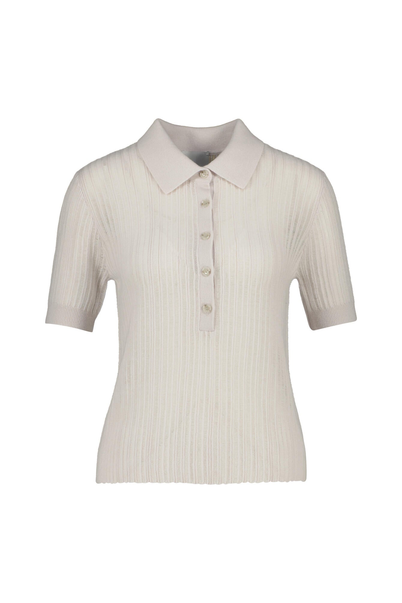 Strickpoloshirt aus Kaschmir - 80 - Grau