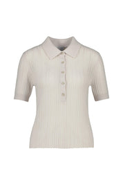 Strickpoloshirt aus Kaschmir - 80 - Grau