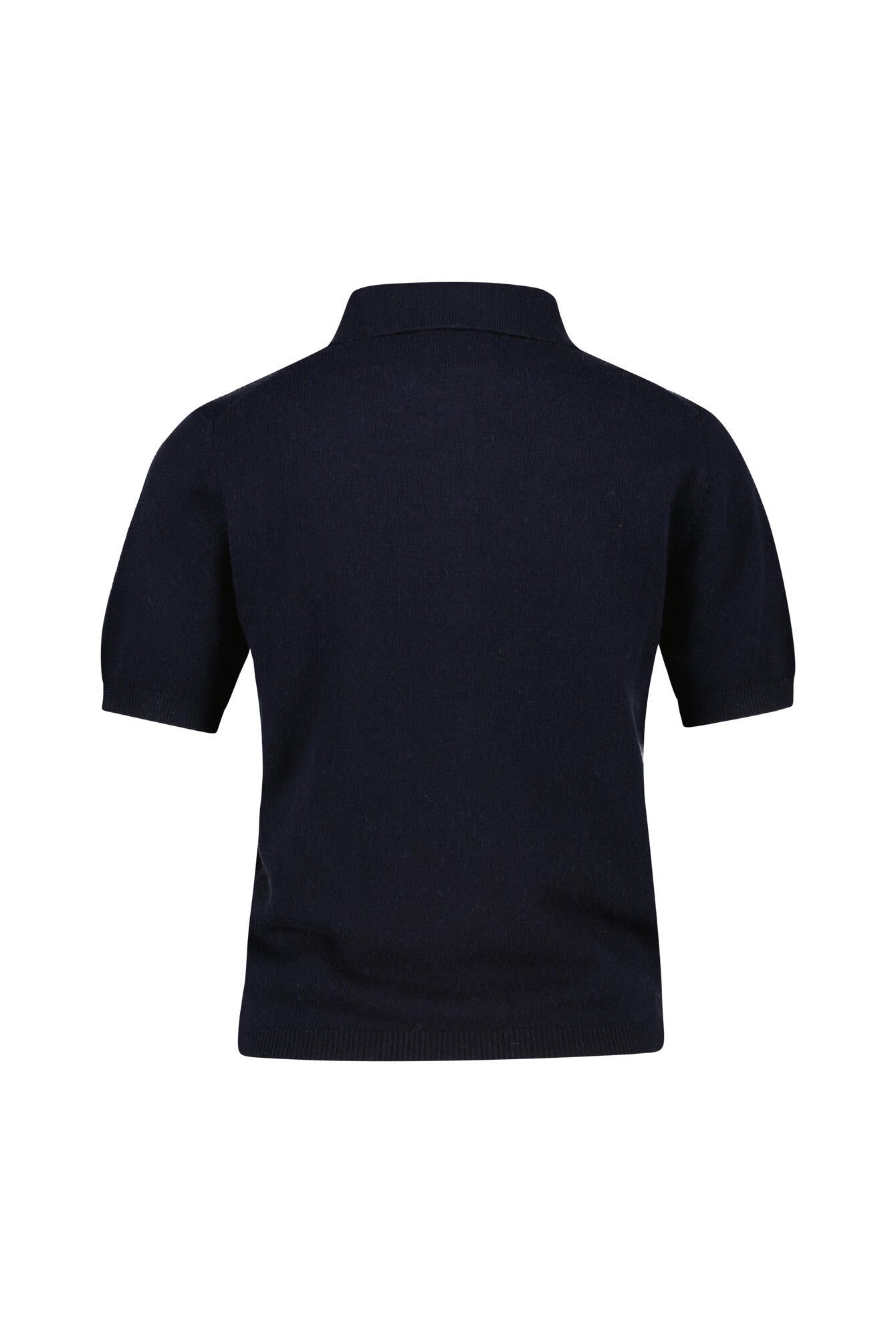 Strickpolosweater aus Baumwolle und Kaschmir - 14 - Blau