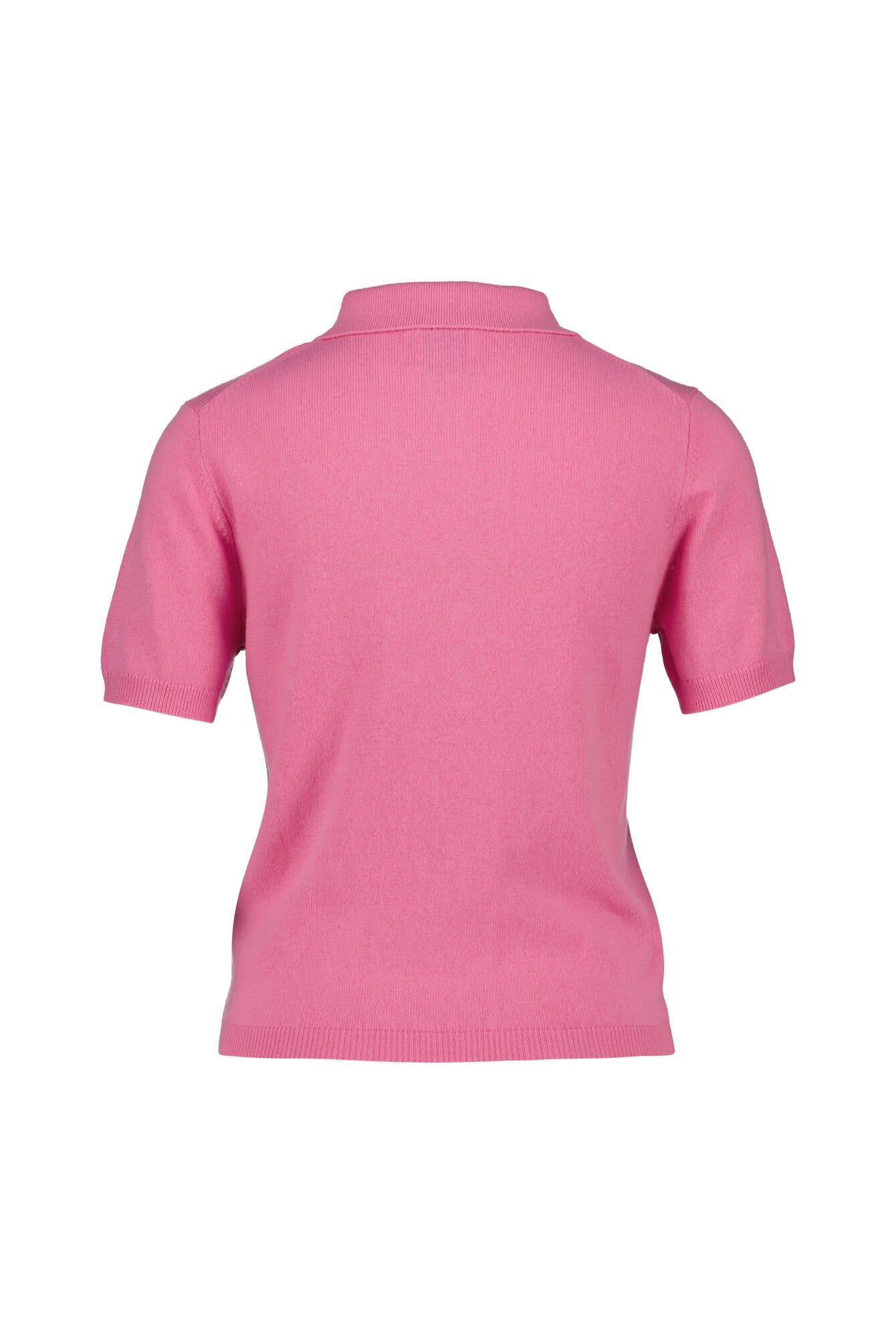 Strickpolosweater aus Baumwolle und Kaschmir - 62 - Pink