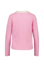 Strickpullover aus Schurwollmix - 62/40 - Pink