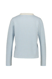 Strickpullover aus Schurwollmix - 11/40 - Blau