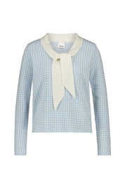 Strickpullover aus Schurwollmix - 11/40 - Blau