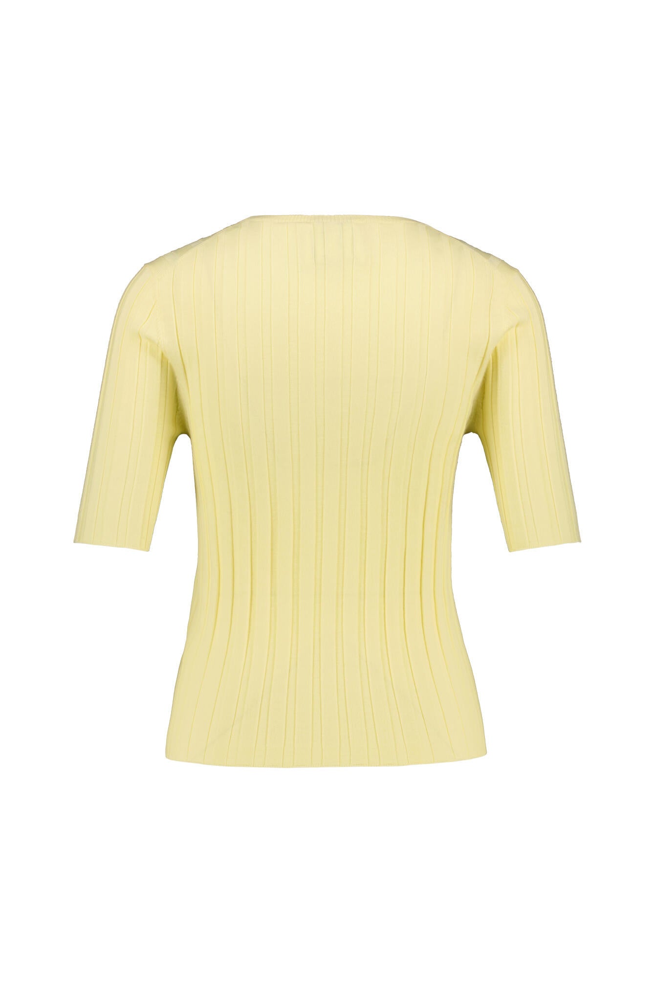 Strick-T-Shirt aus Schurwolle - 421 - Gelb