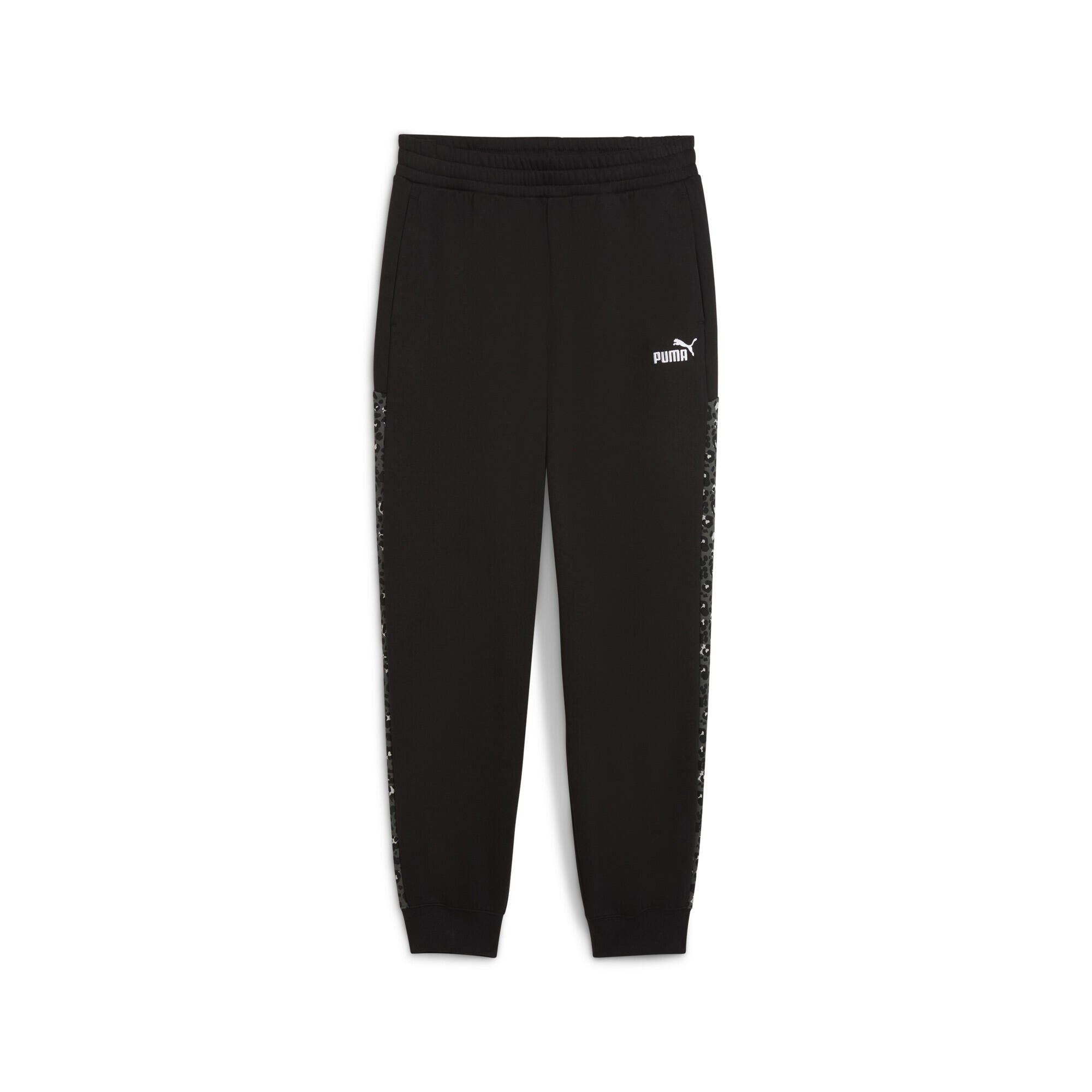 Jogginghose aus Baumwollmix - 001-PUMA Black - Schwarz