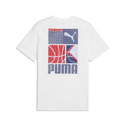 T-Shirt aus Baumwollmix - 002-PUMA White - Weiß