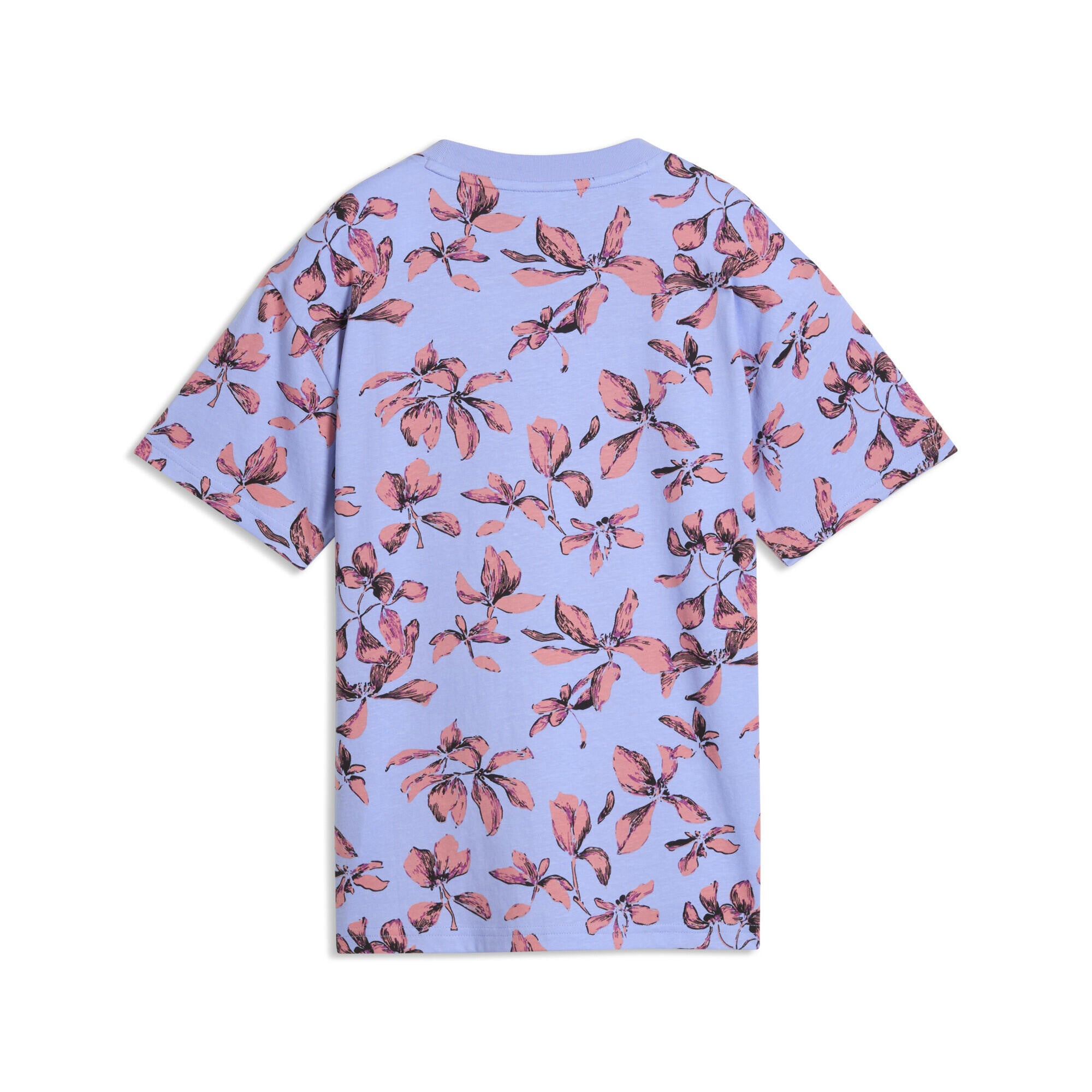 T-Shirt aus Baumwolle - 060-Intense Lavender - Blau