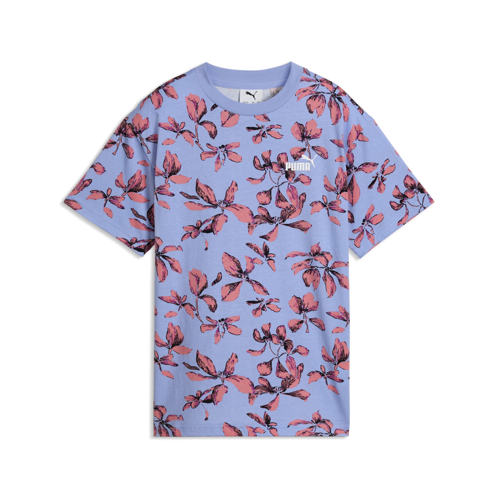 T-Shirt aus Baumwolle - 060-Intense Lavender - Blau