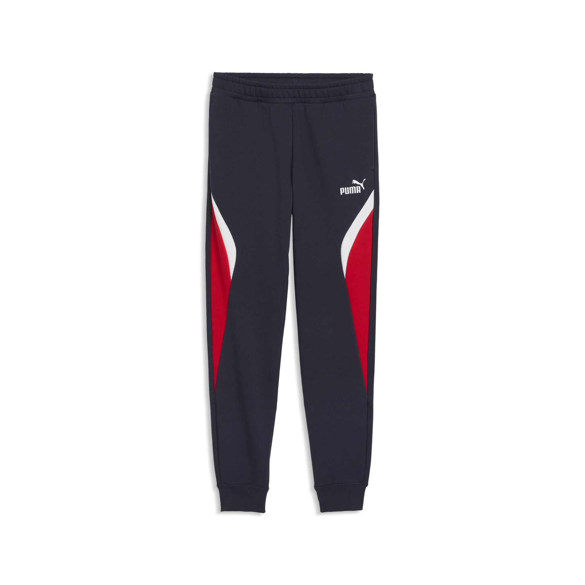 Jogginghose aus Baumwollmix - 017-New Navy-Red - Blau