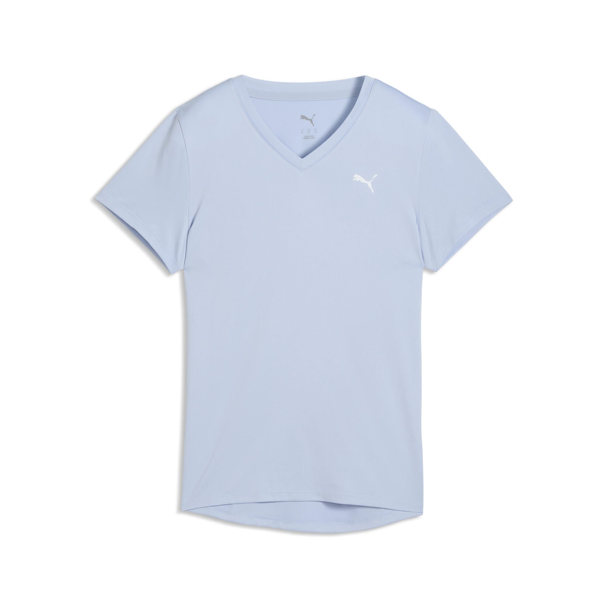 Funktionsshirt mit V-Ausschnitt - 055-Snow Mountain Blue - Blau