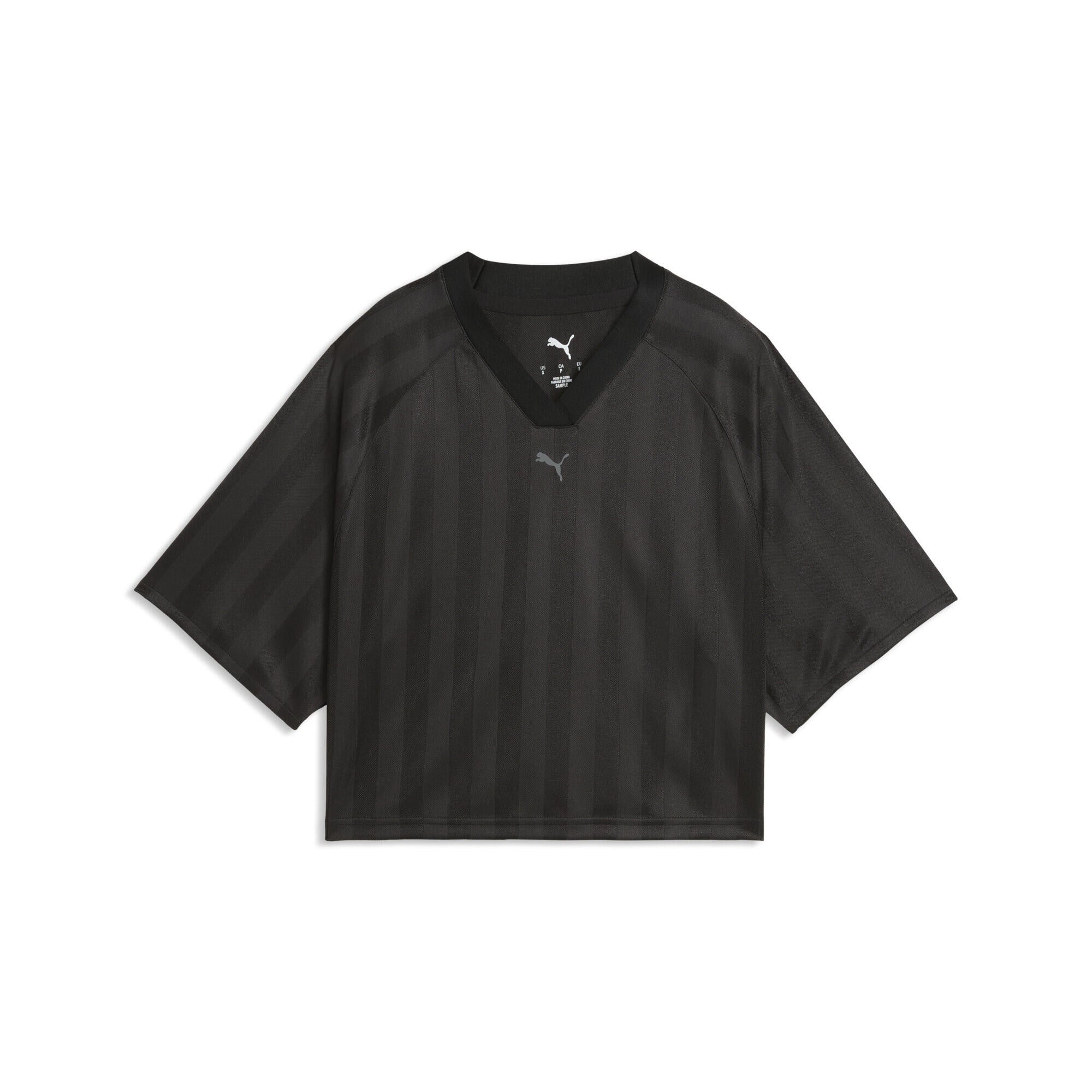 Fußballtrikot cropped mit Drycell - 001-PUMA Black - Schwarz