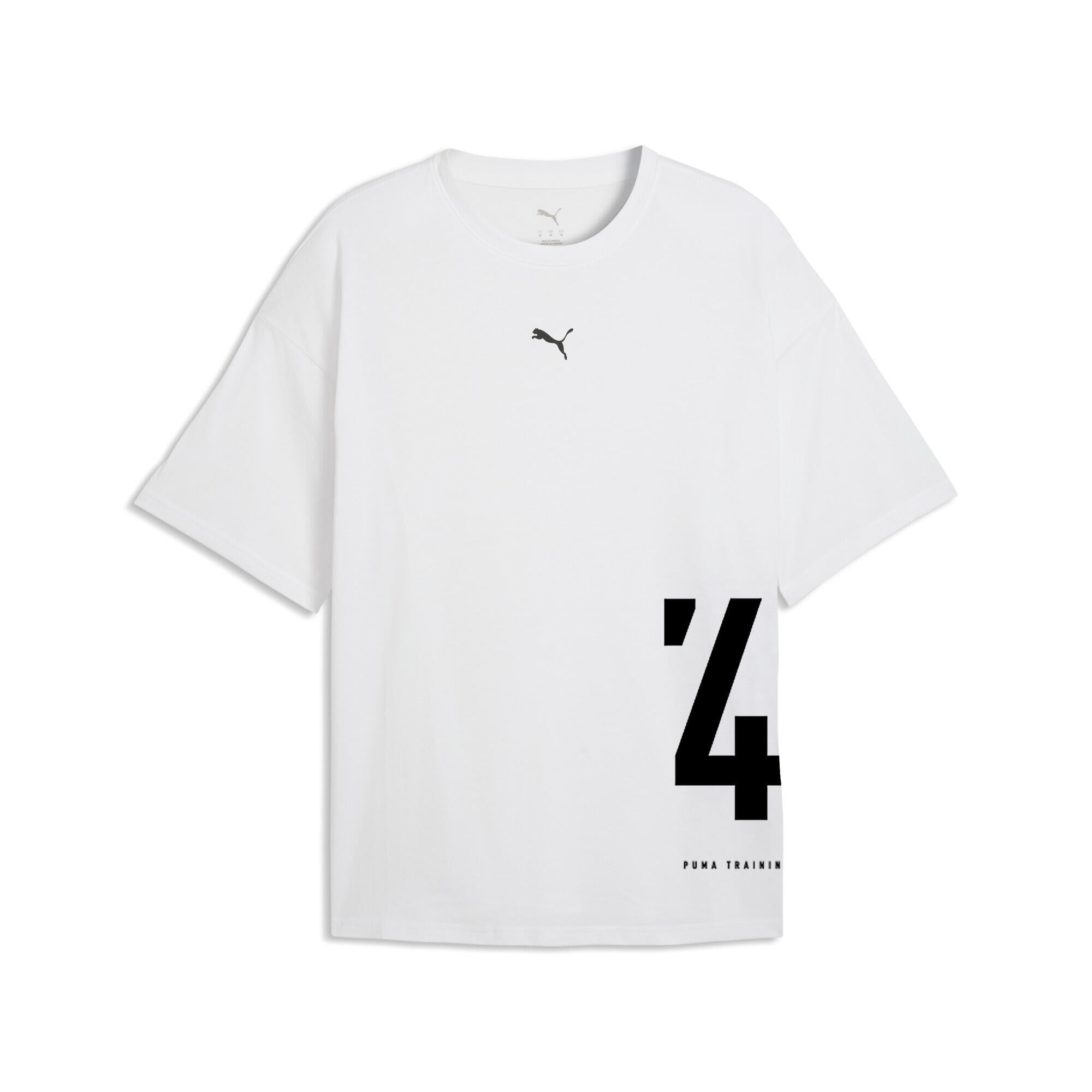 T-Shirt Oversized Fit - 002-PUMA White - Weiß