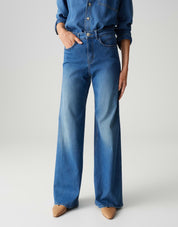 Jeans Wide Leg MELLY COOL - 70195-mid pacific blue - Blau