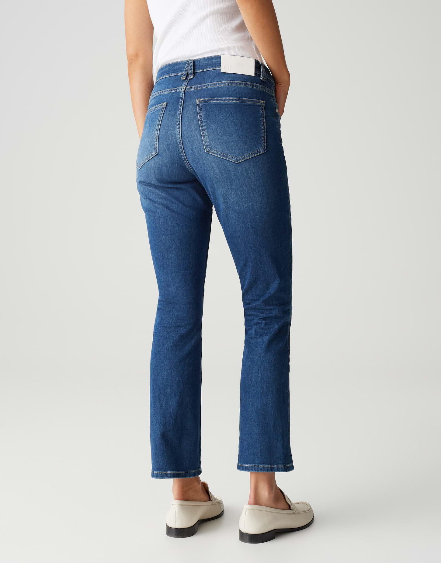 Jeans ENJA GENTLE Flared Leg - 70200-mid azure blue - Blau