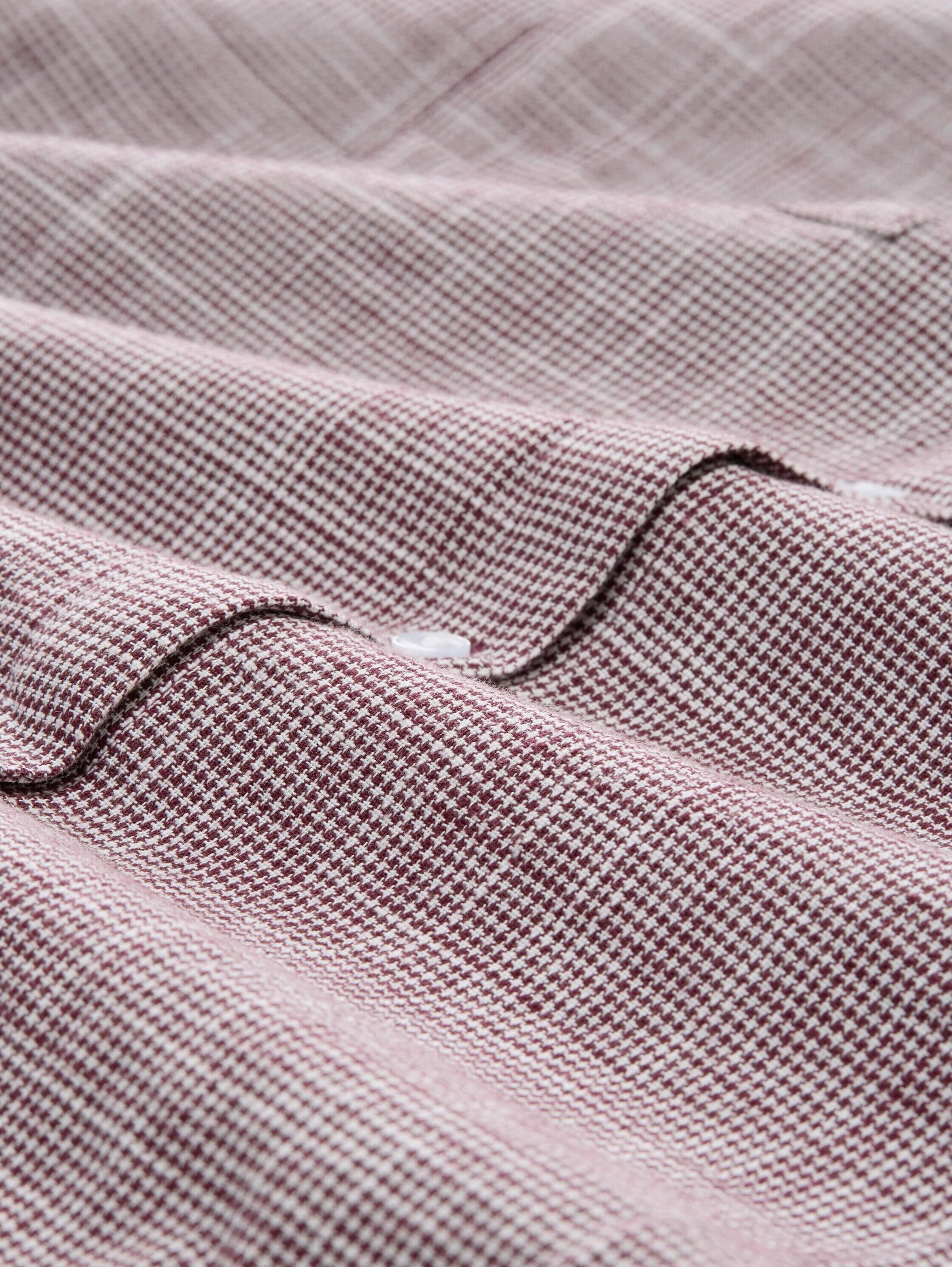 Hemdbluse aus Baumwolle - 16427-bordeaux red - Rot