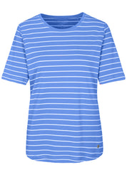 T-Shirt aus Baumwolle - 616 JEANS-WEISS - Blau