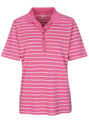 Poloshirt Comfort Fit - 415 415 PINK-WEISS - Pink