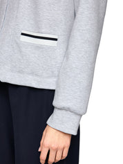 Sweatshirtjacke aus Baumwollmix - 810 - Grau