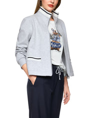 Sweatshirtjacke aus Baumwollmix - 810 - Grau