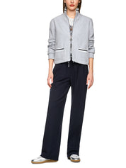 Sweatshirtjacke aus Baumwollmix - 810 - Grau