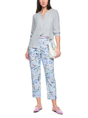 Schlupfbluse mit V-Ausschnitt - 804 - Grau