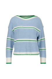 Strickpullover aus Baumwollmix - 316 - Blau