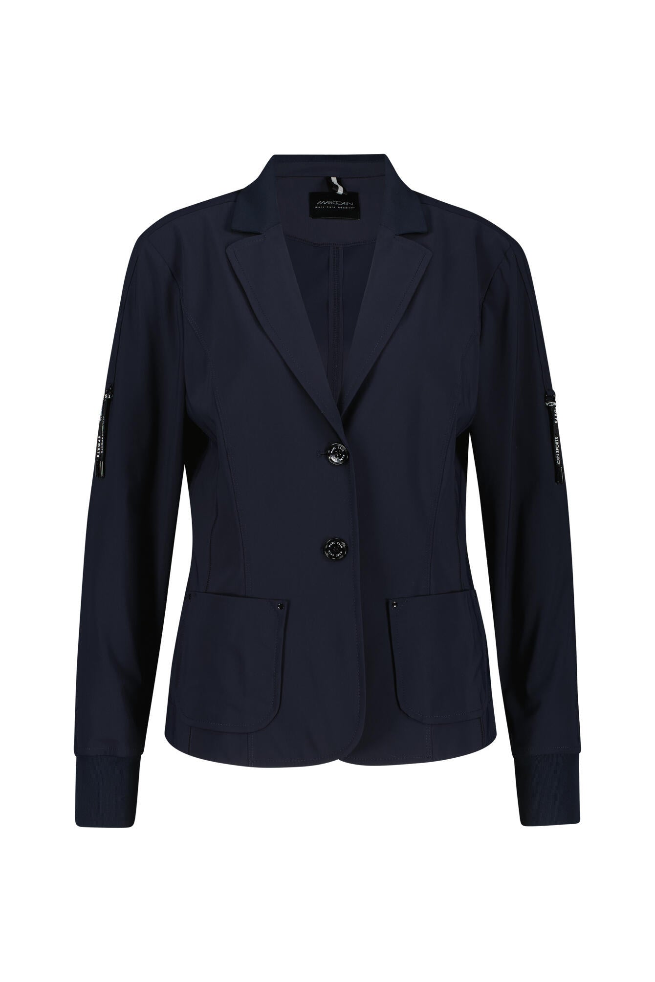 Blazer mit aufgesetzten Taschen - 394 - Blau