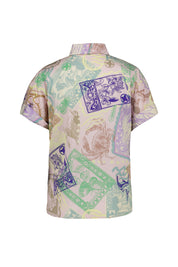 Bluse aus Baumwolle - 255 - Rosa