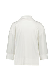 Schlupfbluse aus Baumwolle - 110 - Weiß