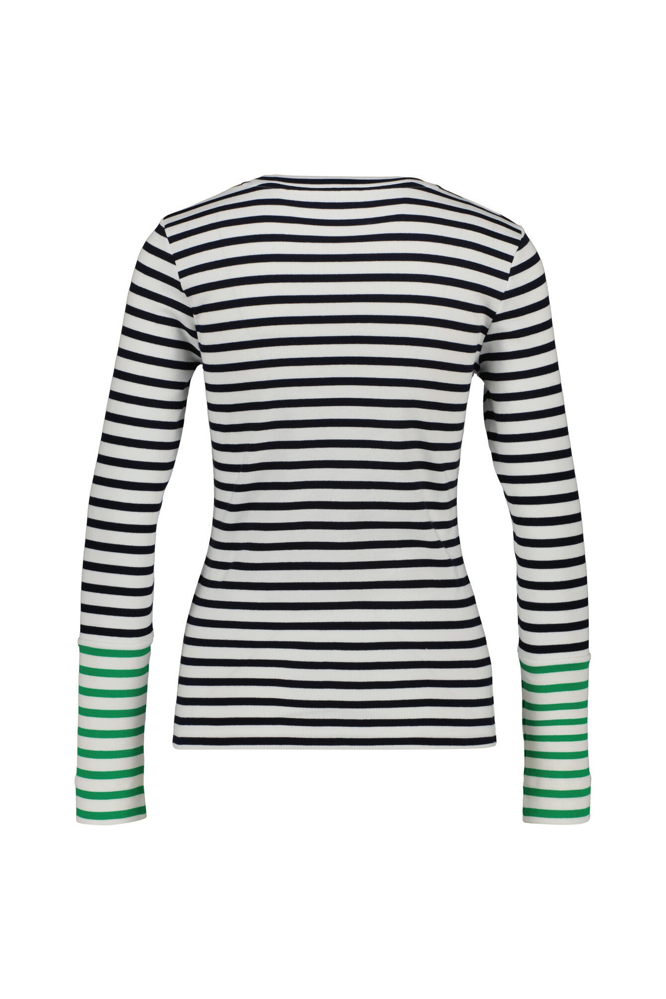 Langarmshirt aus Rippstrick - 554 - Blau