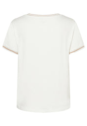 T-Shirt aus Viskose - 0041 - Creme