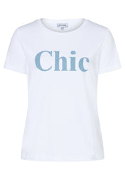 T-Shirt aus Baumwolle - 3010 - Weiß