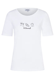 T-Shirt aus Bio-Baumwolle - 0010 - Weiß