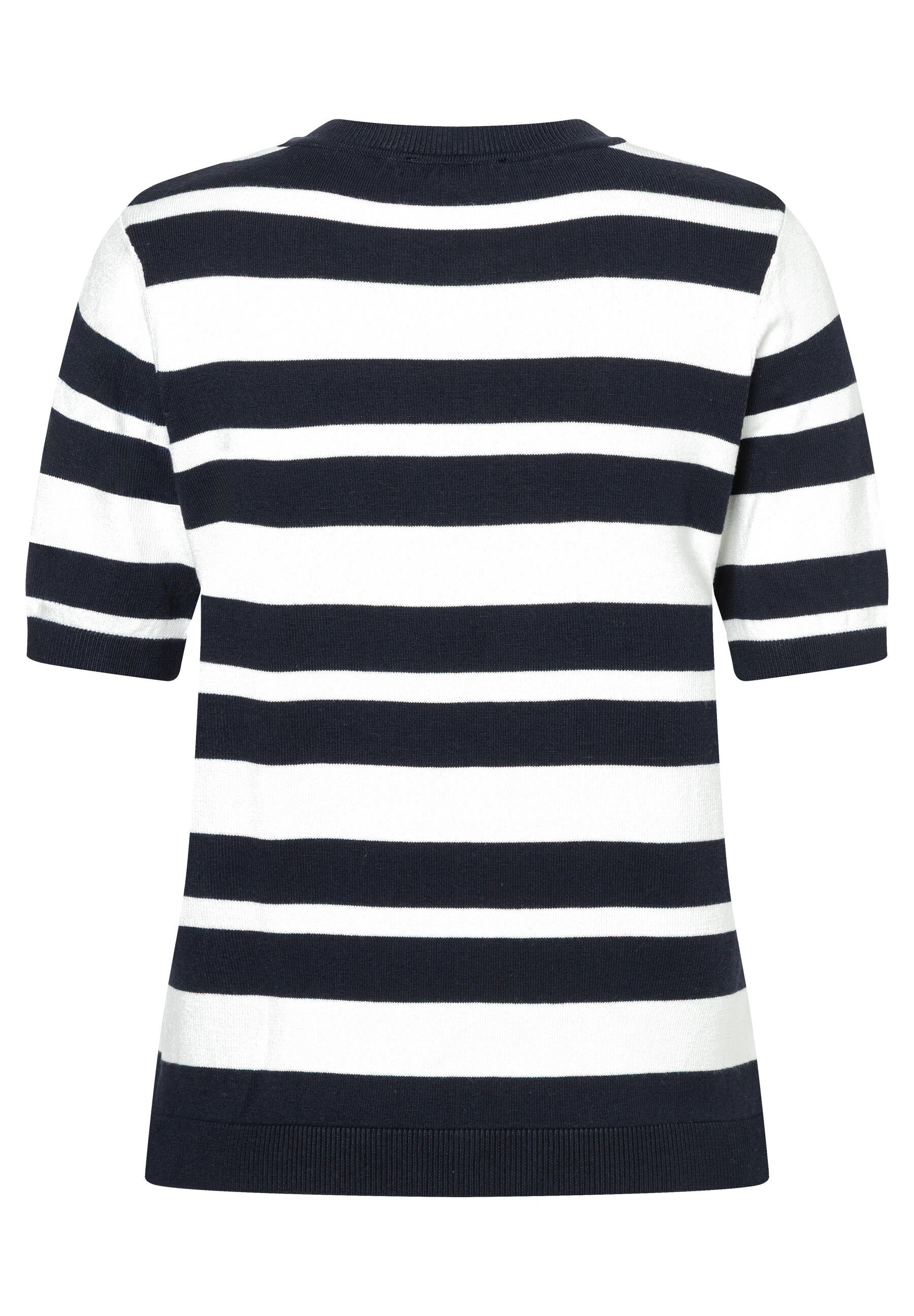 Strick-T-Shirt aus Viskose - 2375 - Blau