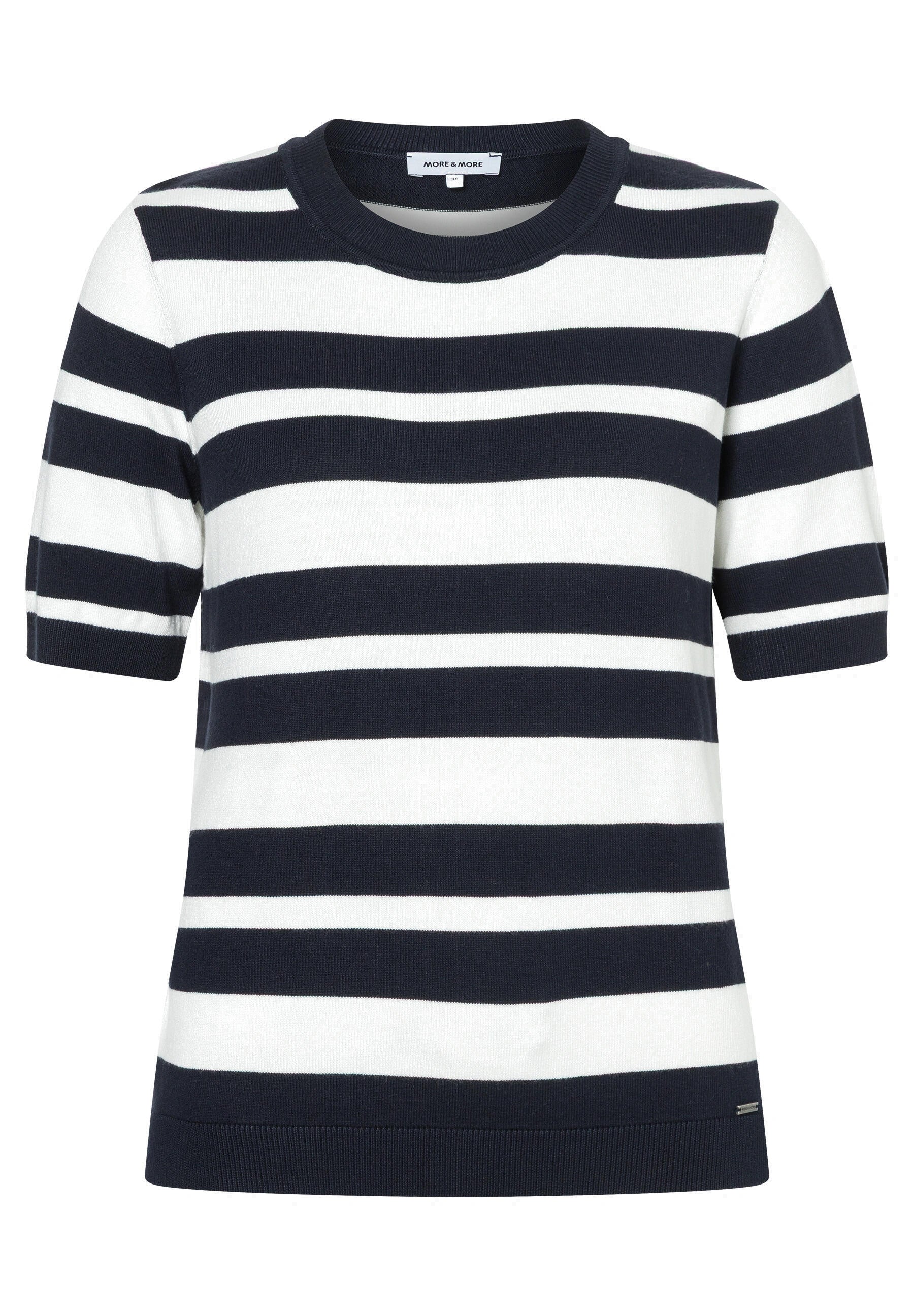 Strick-T-Shirt aus Viskose - 2375 - Blau