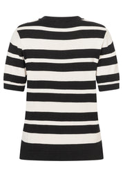 Strick-T-Shirt aus Viskose - 2790 - Schwarz