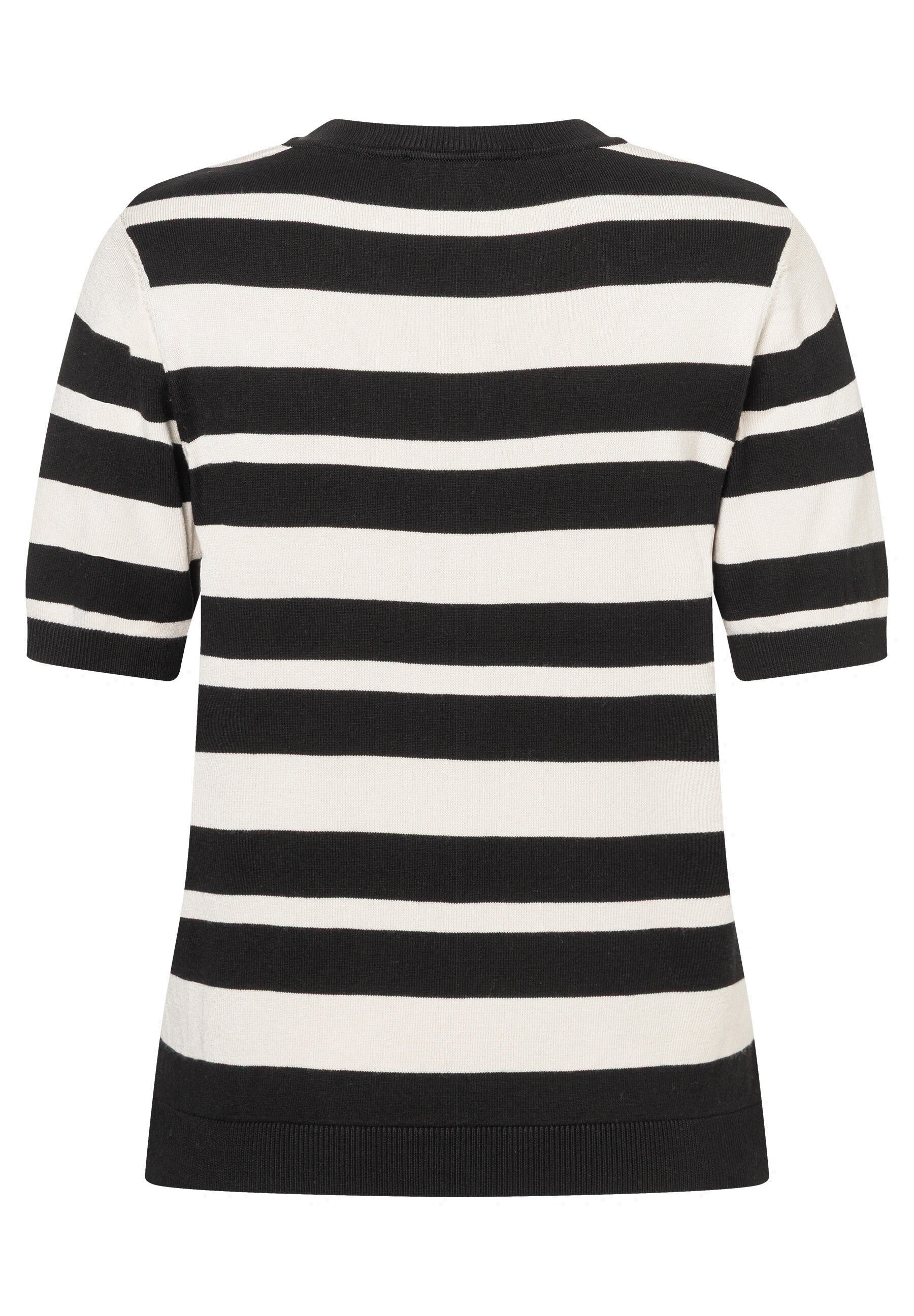 Strick-T-Shirt aus Viskose - 2790 - Schwarz