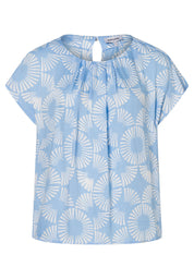 T-Shirt aus Viskose - 2319 - Blau