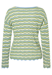 Strickpullover aus Baumwollmix - 3603 - Grün