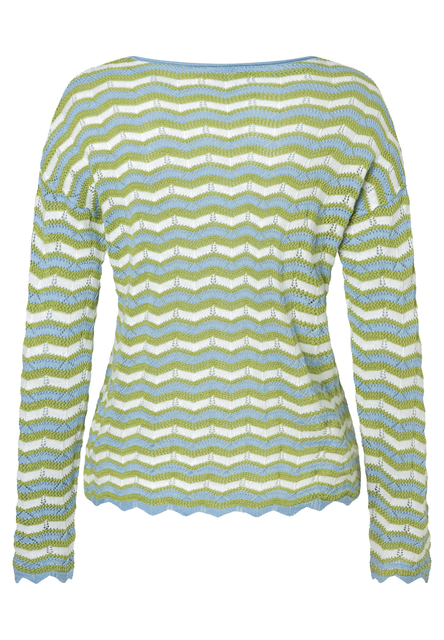 Strickpullover aus Baumwollmix - 3603 - Grün