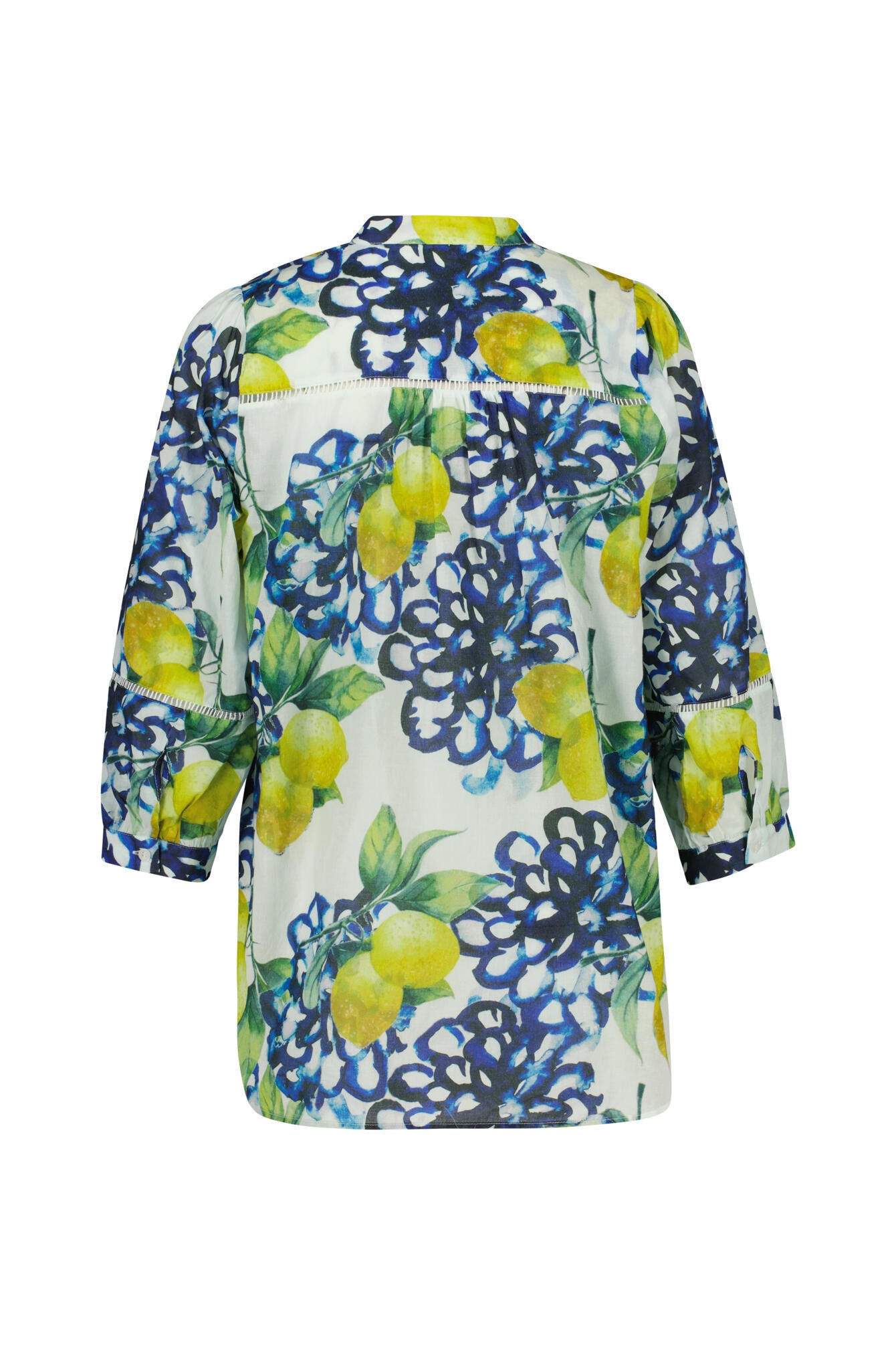 Schlupfbluse aus Baumwolle - 5041 - Gelb