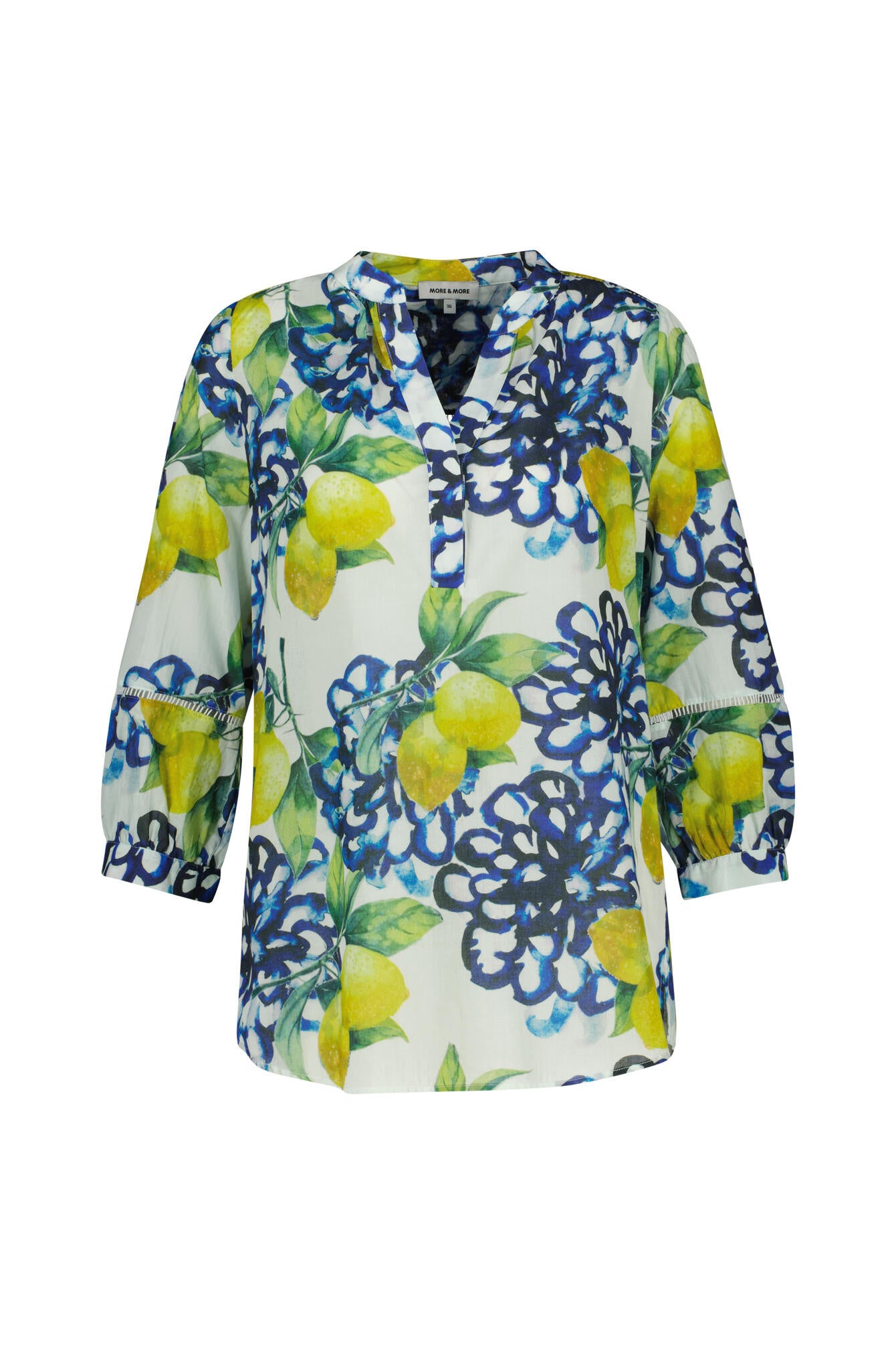 Schlupfbluse aus Baumwolle - 5041 - Gelb