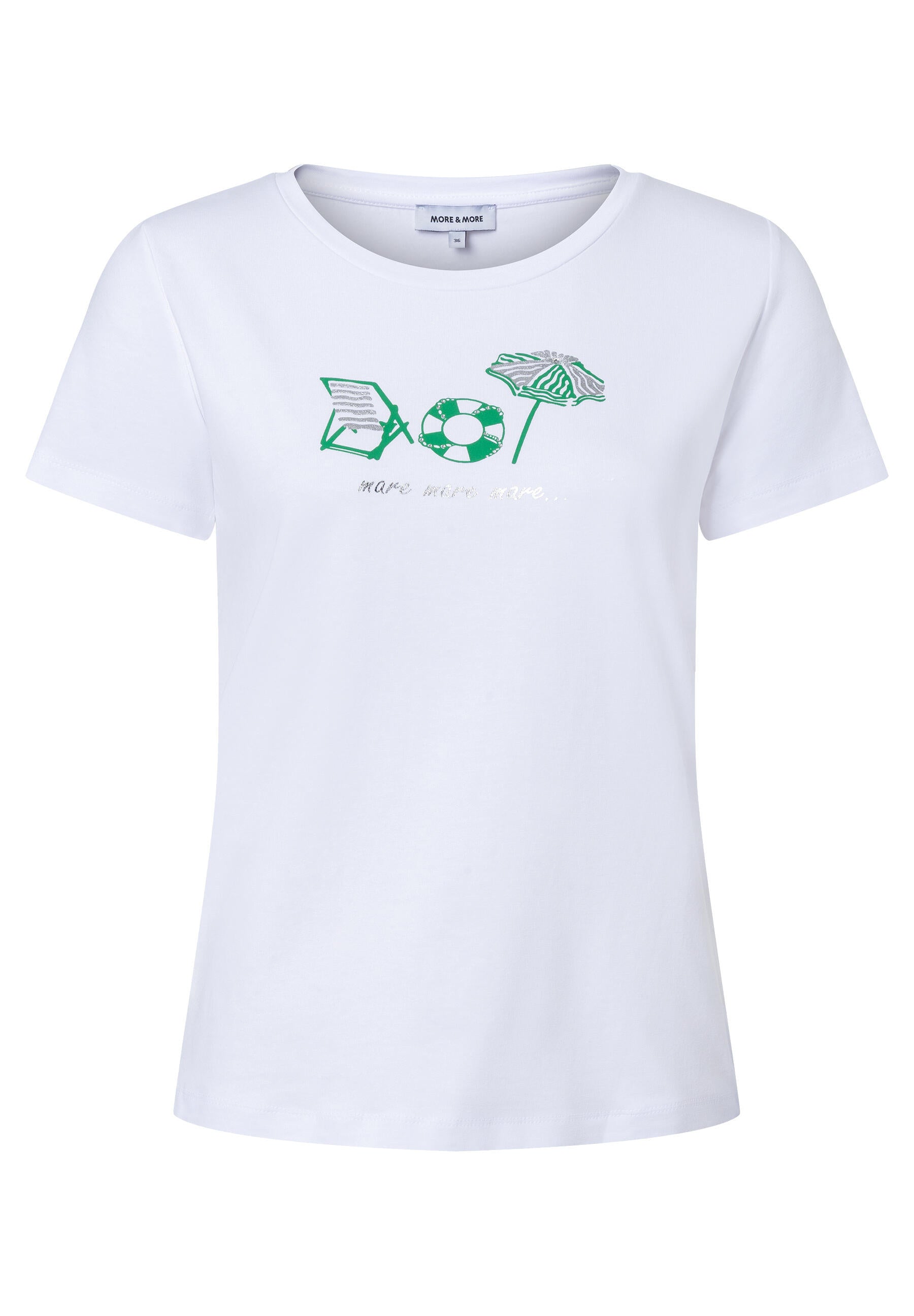T-Shirt aus Baumwolle - 0010 - Weiß