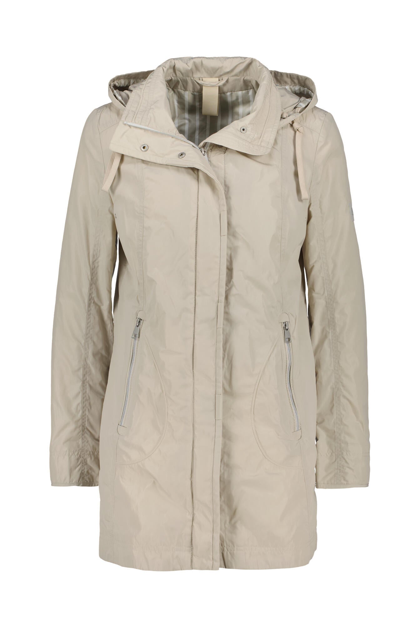 Parka mit abnehmbarer Kapuze - 220-panna cotta - Beige