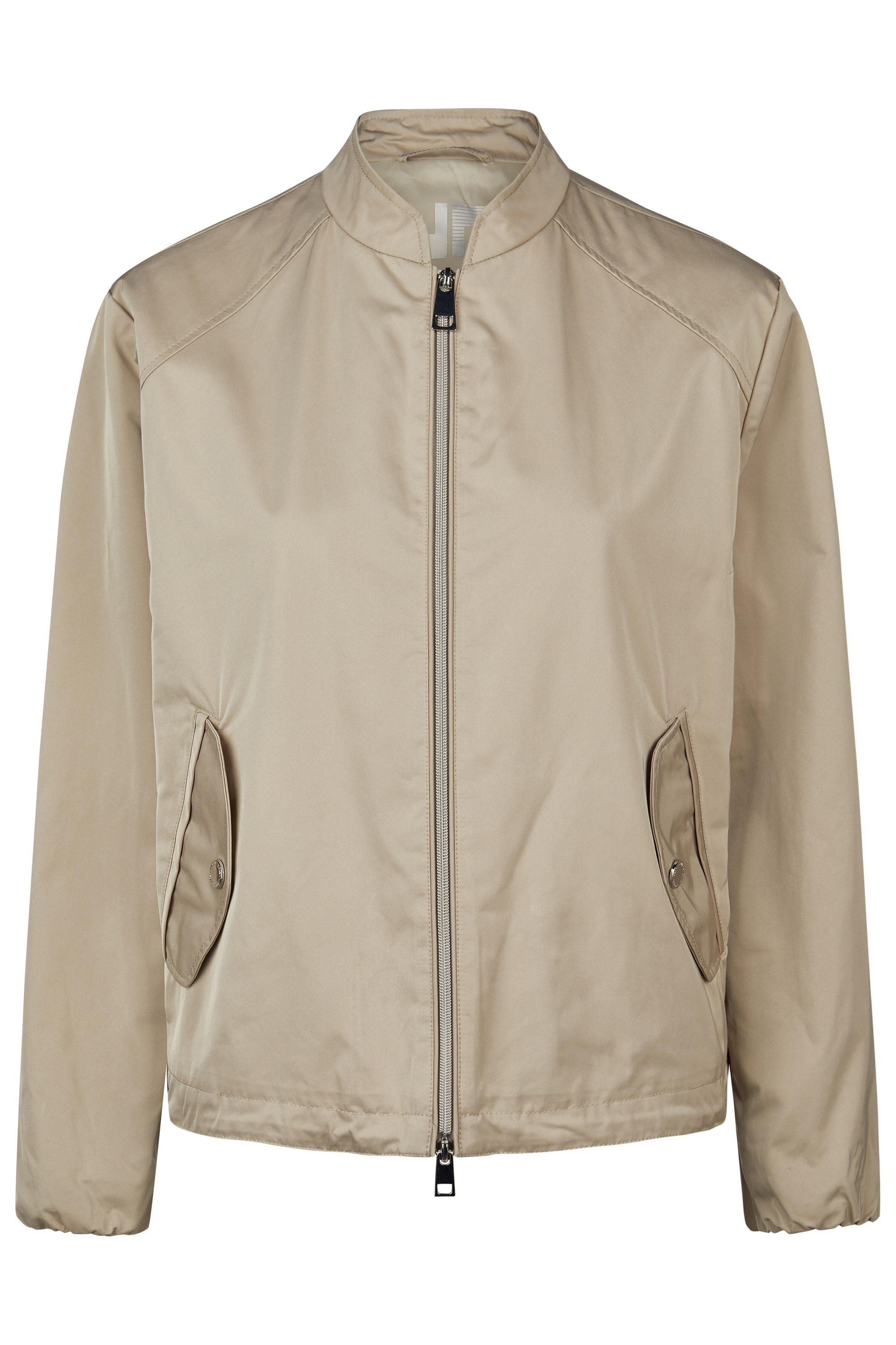 Blouson mit Stehkragen - 252-taupe - Beige