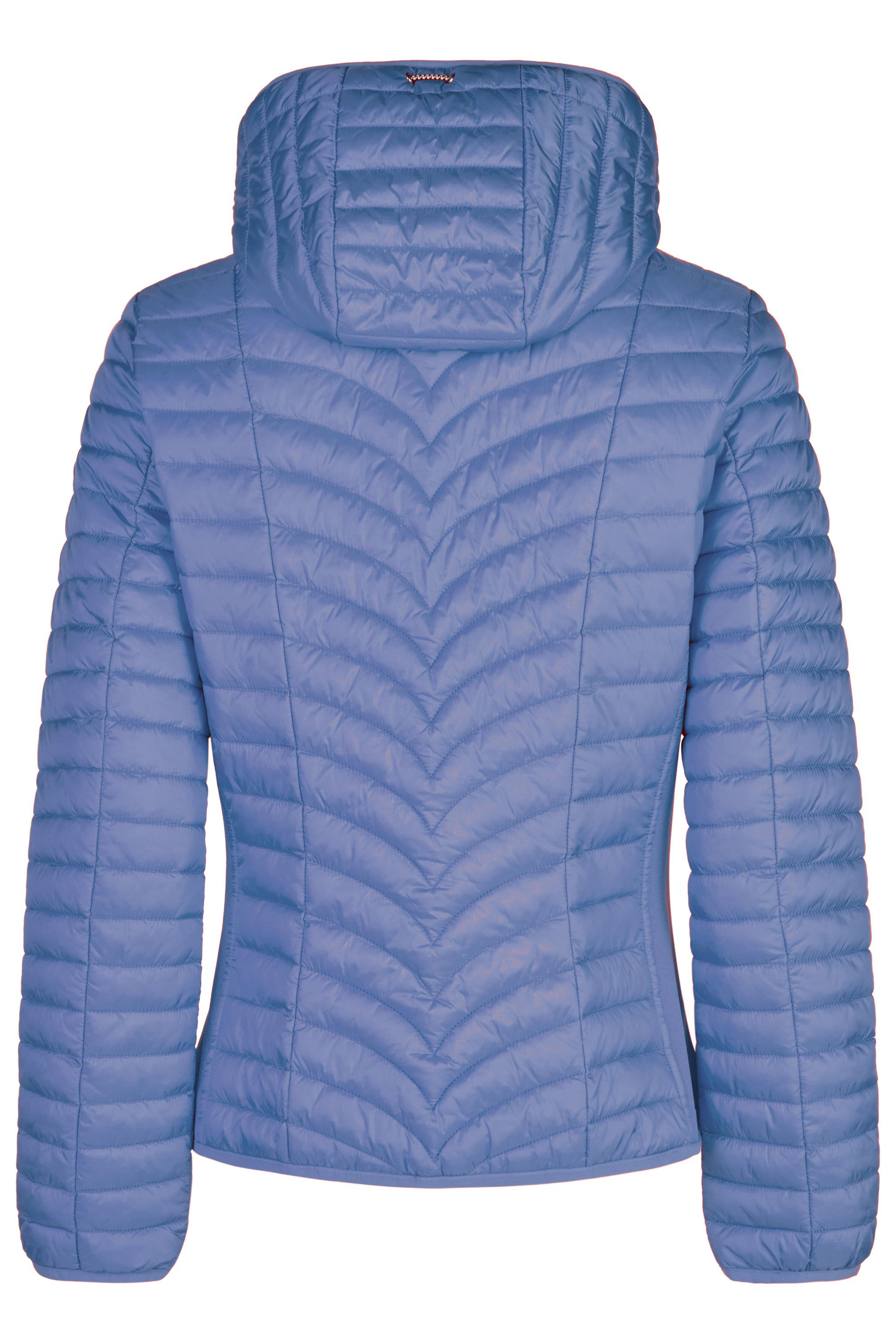 Steppjacke mit Kapuze - 775-electric blue - Blau