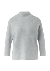 Strickpullover aus Viskosemix - 92W2-GREY/BLACK - Grau