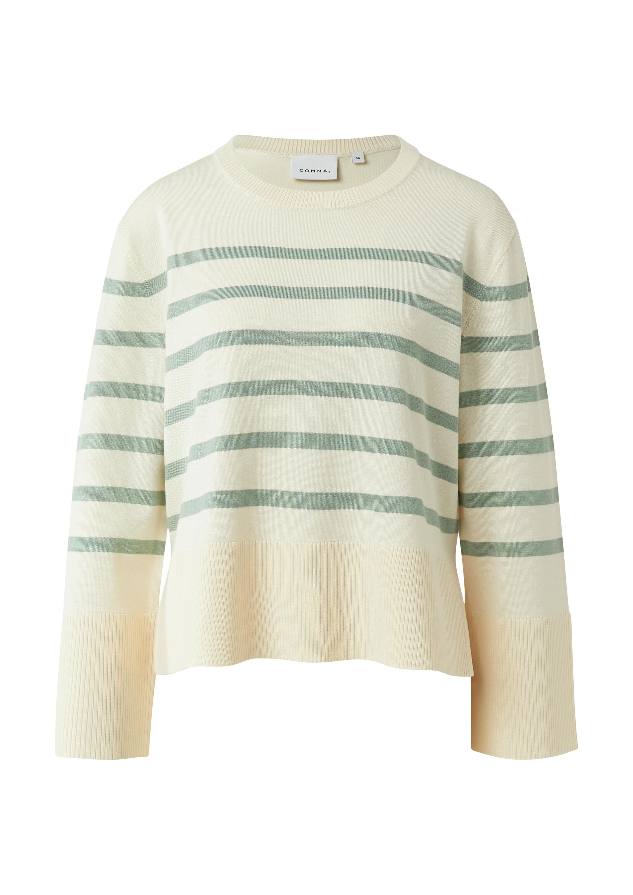 Strickpullover aus Viskosemix - 04G7-WHITE - Creme