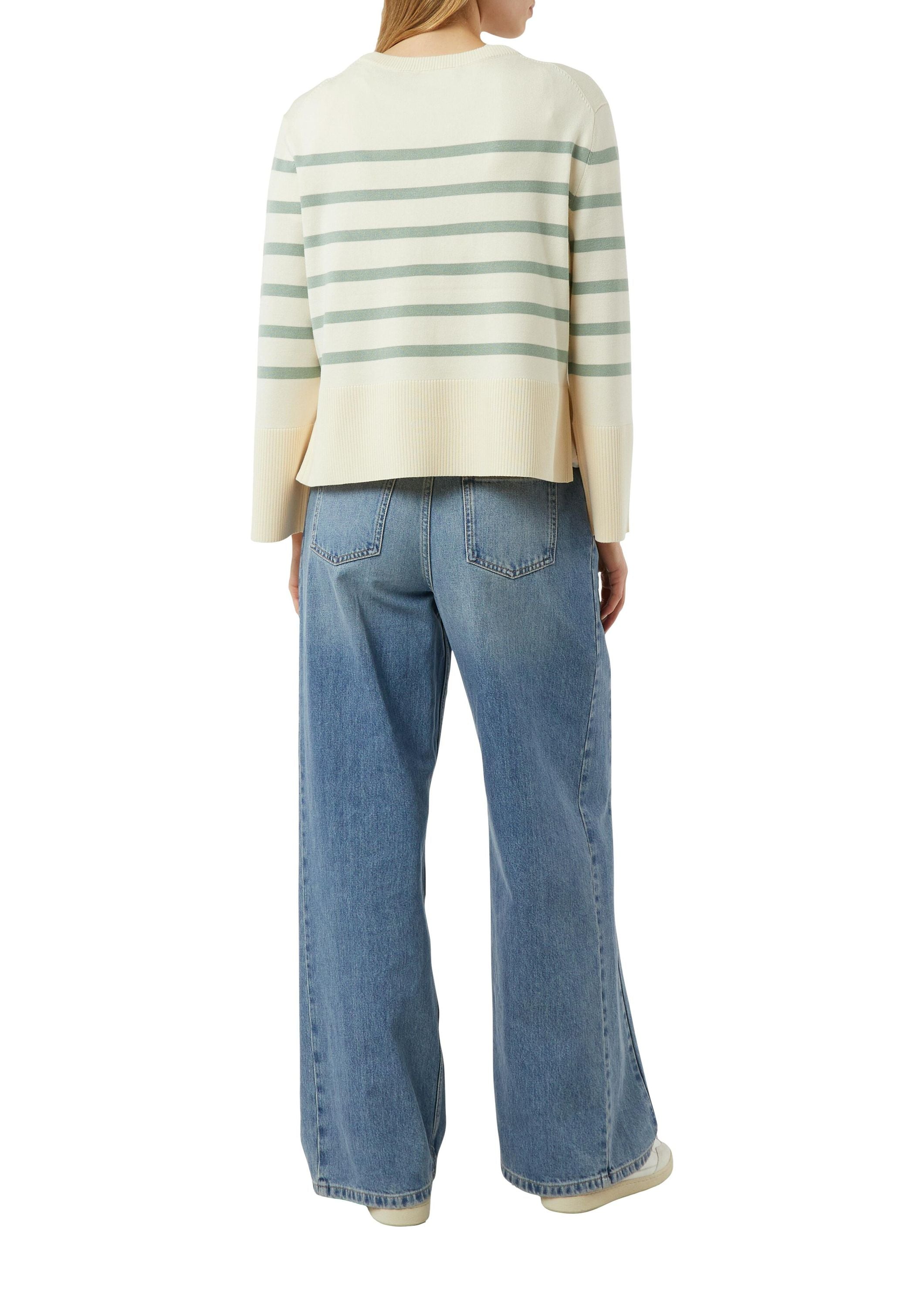 Strickpullover aus Viskosemix - 04G7-WHITE - Creme